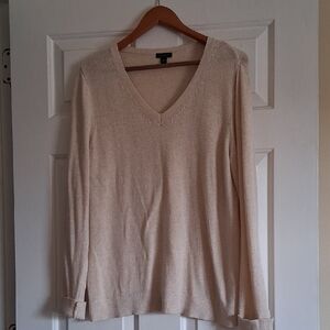 Ann Taylor Cream Knit Sweater